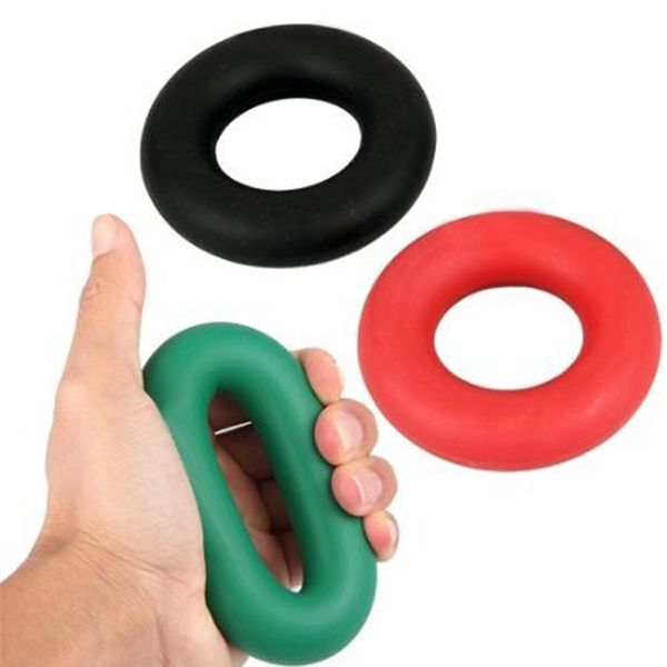 

8.8cm grip hand forearm strength gripper 3 colors 30,40,50lb weights rubber ring exerciser gym