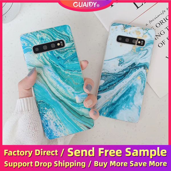 

Сияющий Marble телефон Чехлы для Samsung Galaxy S 8 9 10 Plus 10E Устойчивый к царапинам Ударопроч