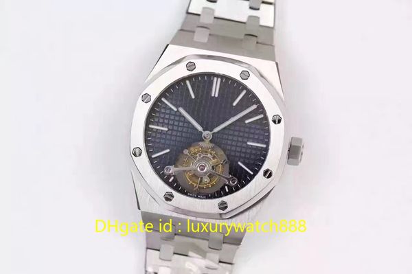 

big brand luxury mens watch real tourbillon automatic wristwatch 316 stainless steel sapphire mirror swiss watches diameter 41mm, Slivery;brown