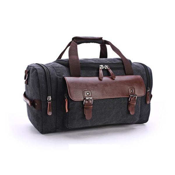 

aelicy холст кожа мужчины путешествия сумки ручной клади мешок мужчины многофункциональный большой емкости водонепроницаемый сумка duffle 11