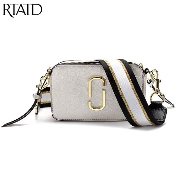 

rtatd classic small flap women bag with canvas strap women pu leather handbags lady messenger bag for female bolsas m0238 y19052402