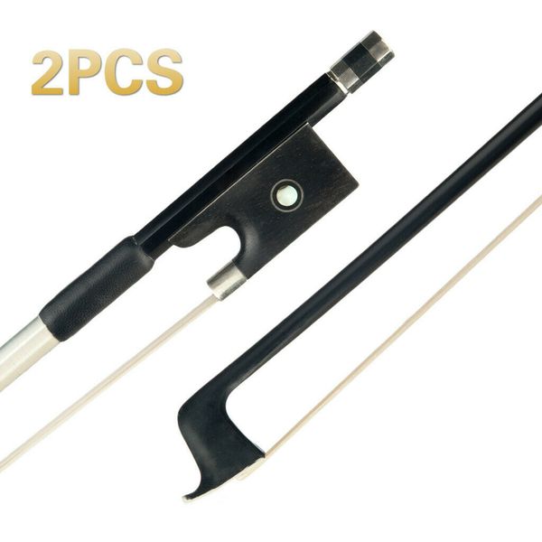 

naomi 2pcs 4/4 carbon fiber violin bow graphite black bow 4/4 acoustic violin bow