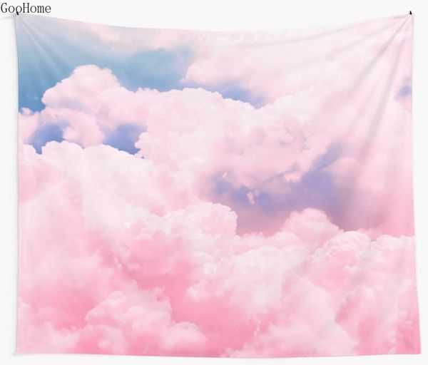 

tapestries candy sky pink wall tapestry cover beach towel throw blanket picnic yoga mat home decoration