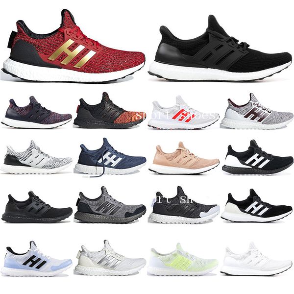

with socks new ultra running shoes 3.0 4.0 men women sneakers triple black oreo ultraboost breathable sport shoes trainers 36-45