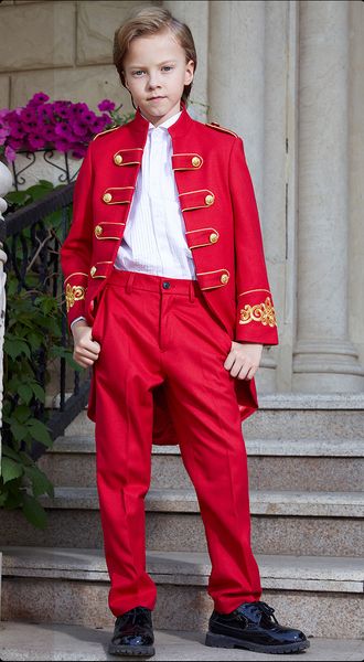 

handsome doublebreasted mandarin lapel kid complete designer handsome boy wedding suit boys attire custommade jacketpantstie a36, Black