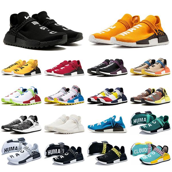

with socks fashion orange human race running shoes for men women blue nerd triple black yellow equality sports sneakers mens trainers