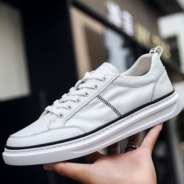 

genuine leather oxfords men's casual shoes men oxfords design outdoor driving men flat footwear lace up mens fashion shoes, Black