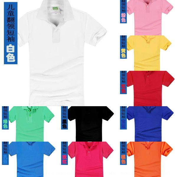 

l374l feina 308 children lapel short sleeve polo shirt clothing print kindergarten school uniform costume feina 308 children lapel short sle, Blue