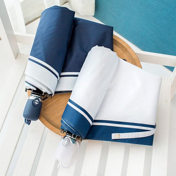 

anti uv navy superfine straight rod uv long sunny and rainy umbrella for women