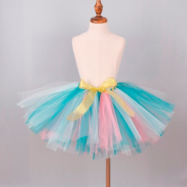 

new arrival girls fluffy tutu skirt baby birthday party tutus girl clothes kids halloween costume dance tulle skirt 0-12y