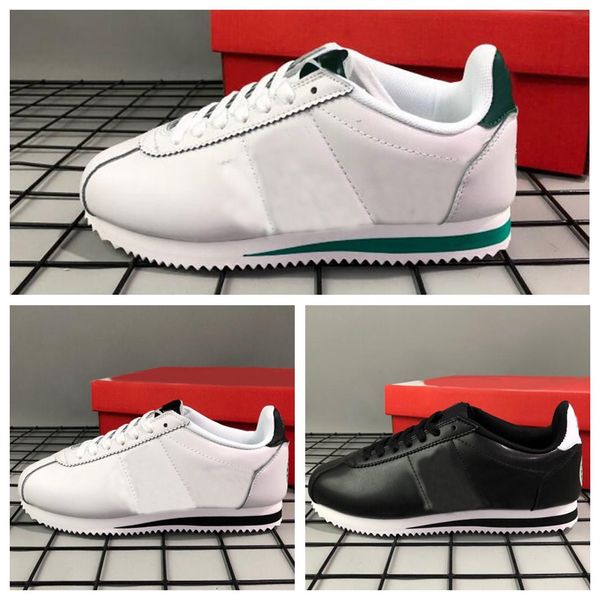 

2019 wmns classic cortez leather casual shoes stranger things sports hawkins high school women mens designer sneakers schuhe des chaussures, Black