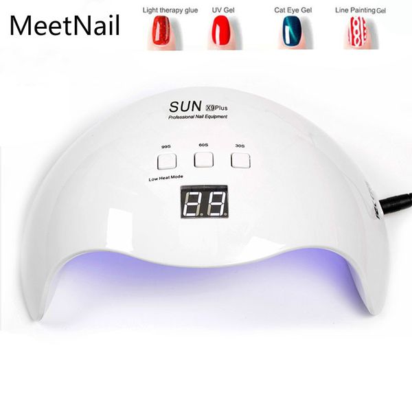 

a6 sun plus 48w 54w nail dryer uv led nail lamp gel polish curing lamp with bottom 30s/60s timer lcd display for dryer