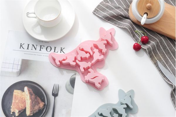 

2019 Baby Kangaroo Silicone Mold Malt Sugar Chocolate Mold Ice Cubes Silicone Recycle Molds for Baking