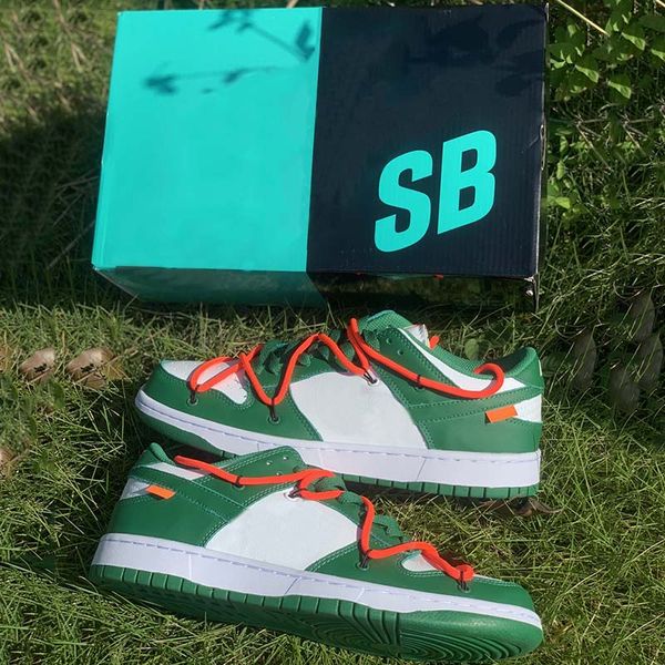 

FUTURA x SB Dunk Low Off Skateboarding Shoes 2019 Designer Fashion Green Real Leather Mens Women Sport Casual Sneaker