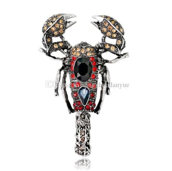 

vintage fashion personality tweezer brooch delicate diamond brooch, Gray