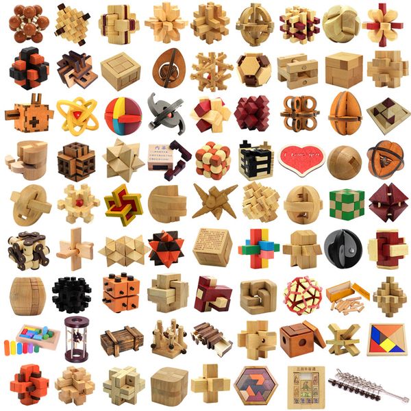 

wooden novelty magic cube brain teaser luban lock 3d interlocked puzzle jigsaw cube kids childs toy gift intelligence toys