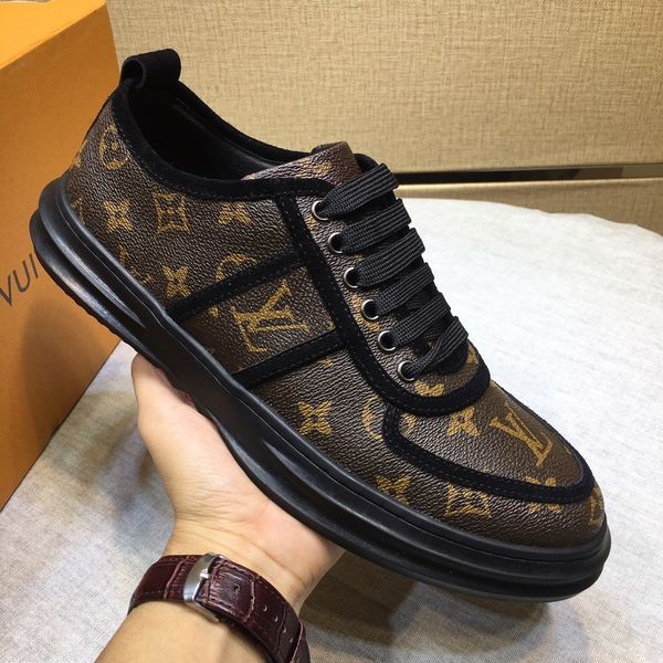 

r6 fashion luxury casual men's shoes suitable for lazy driver sets of feet comfortable and breathable original box packaging, Black