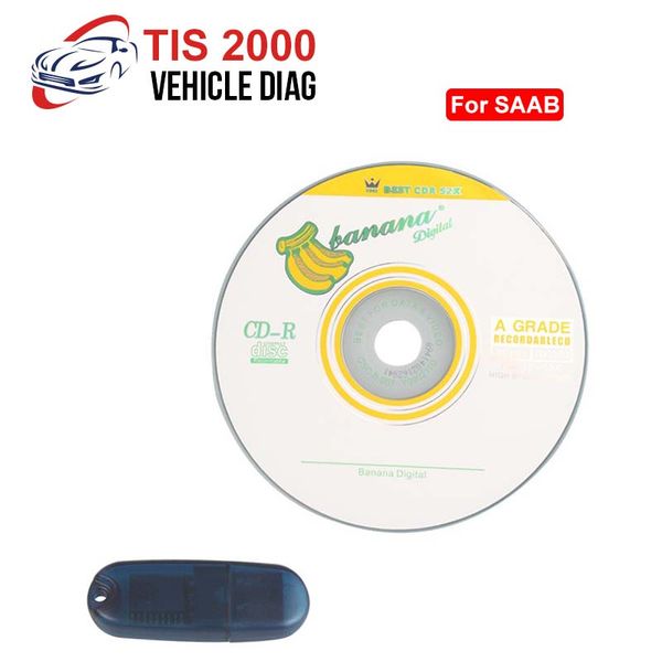 

tis2000 cd and usb key for g-m tech2 for saab g-m car model tis 2000 software usb dongle