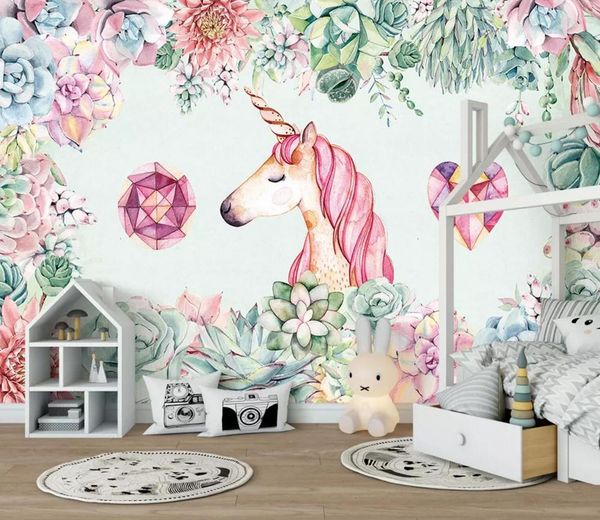 

self-adhesive] 3d unicorn 7756988 wall paper mural wall print decal murals