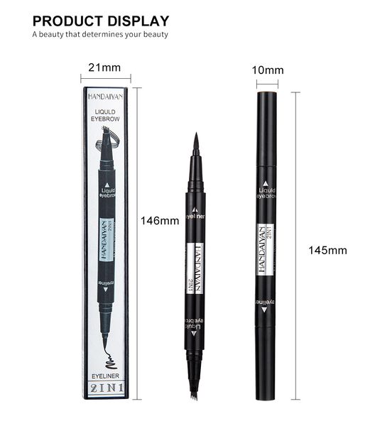 

dhl handaiyan liquid eyebrow and eyeliner multi-functional two-headed pencil pen 5 colors in stock