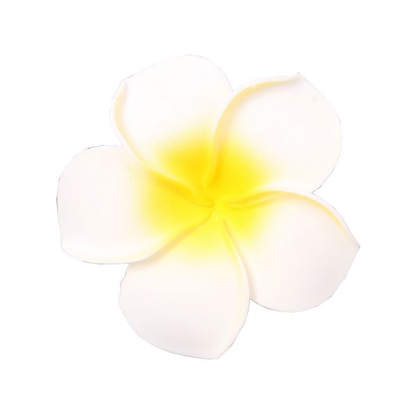 

50x artificial foam frangipani flower headwear diy prop wedding home decor
