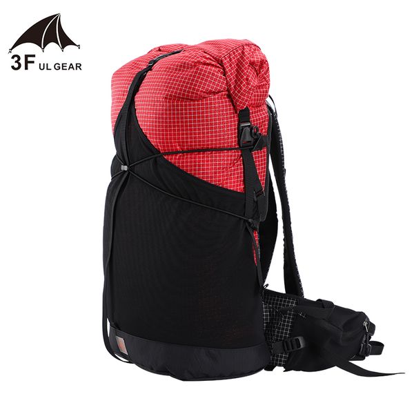 

3f ul gear 35l xpac & uhmwpe lightweight durable travel camping hiking backpack outdoor ultralight frameless packs