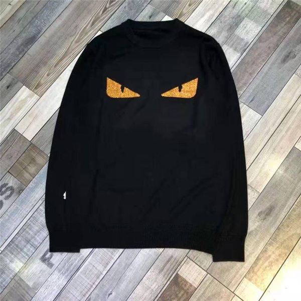 

men designer pullover hoodie solid color black sweatershirt m-3xl fashion men clothing with eyes print luxury winter hoodies