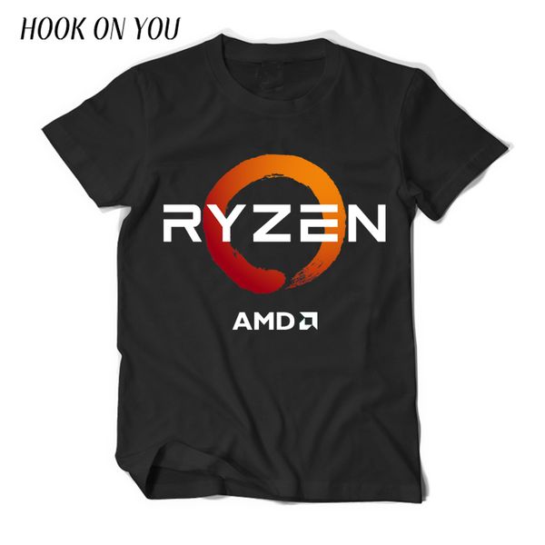 

PC CP CPU Uprocessor AMD RYZEN T Shirt Geek Programmer Tees Gaming Camiseta Computer ZEN Peripherals Cotton Geek T-Shirt