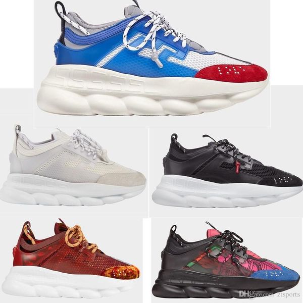 

ver chain reaction luxury designer shoes mens womens 2019 new medusa sneakers reaction trainers outdoor casual shoes