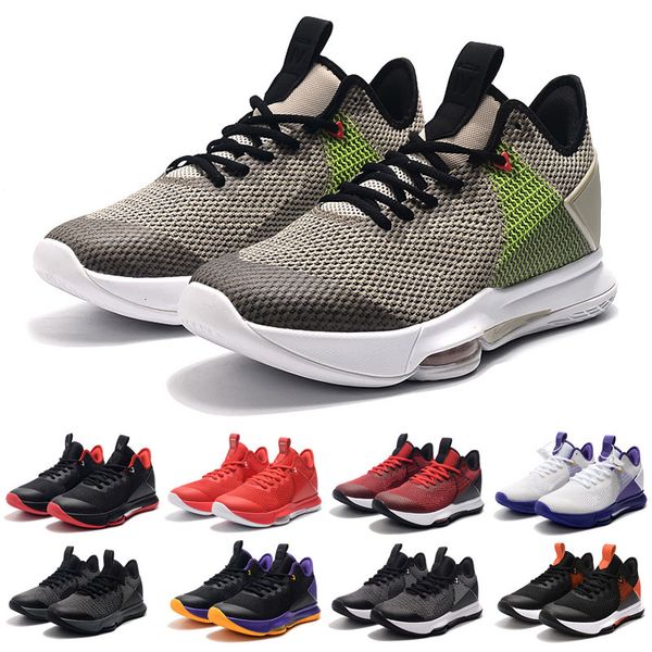 

2020 man lebron witness iv 4 ep lbj kids basketball shoes purple athletic trainers gym olympic outdoor fashion casual designer sports shoes, Black