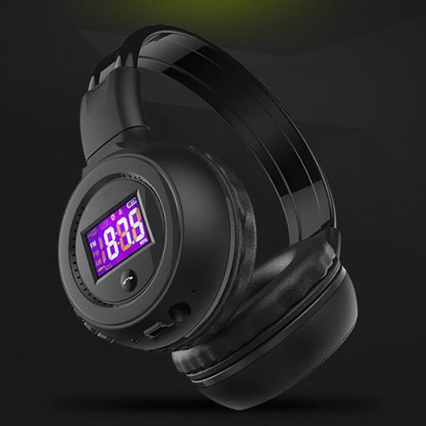 

universal foldable sports wireless headset led fm radio headphone support tf de5