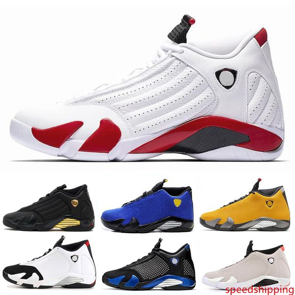 

2020 men designer 14 14s university red basketball shoes red black toe defining moments candy cane thunder mens sports trainers sneakers