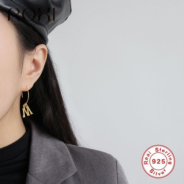 

roxi exaggerated initial letter dangle earrings 100% 925 sterling silver alphabet name drop earrings for women piercing