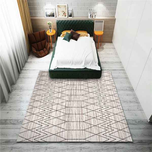 

fbc19011020 europe style floor mat simple pattern printed floor carpet moderm geometric sofa table cushion for home decoration