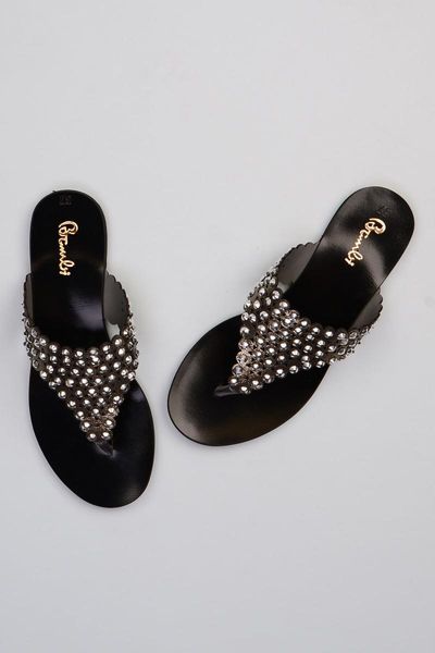 

bambi lead female slippers f0353101509, Black