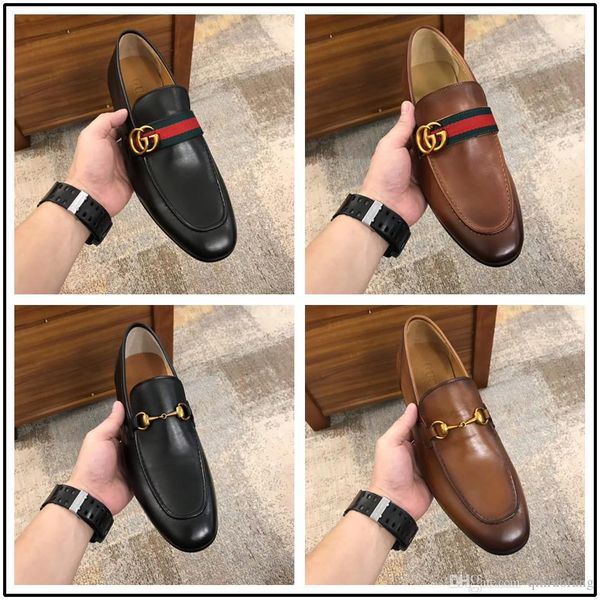 

brand designer man dress shoe flat shoes luxury business oxfords casual shoe black brown leather derby shoes black 262 size:6-12