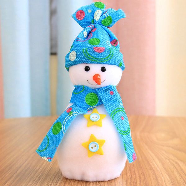 

snowman apple bag xmas doll fruit wrapping 2018 candy sack kids cloth decor 25*8*8cm cute