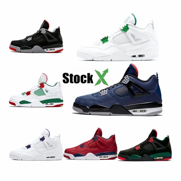 

new travis scotts x 4s mens basketball shoes cactus jack pure money white cement for men scotts trainers sports sneakers size 7-13 #687