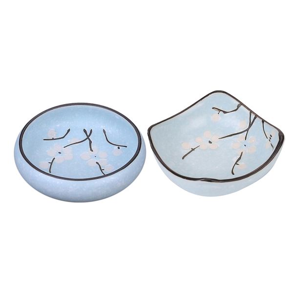 

набор 2 японского соус блюда - окунание миска, керамических dipping соус чаши / посуда для соевого соуса, кетчупа, соуса барбекю или приправ