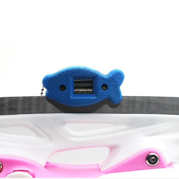 

ice repair tool double hockey fish shape maintenance edge grinding heart hand held diamond skate sharpener accessories blade