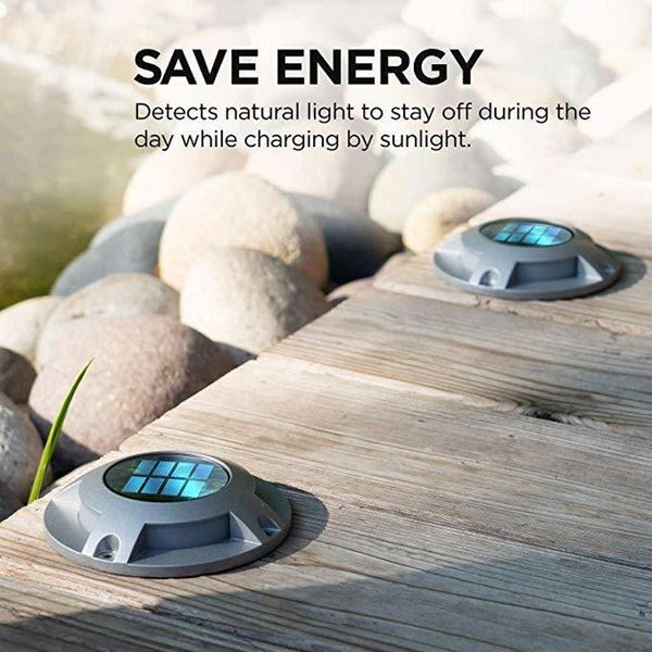 

solar 4led deck lights outdoor dock and road lights wireless weatherproof black underground lights grass light 10049