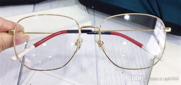 

new fashion designer optical prescription glasses 0396 square frame popular style selling hd clear lens, Black