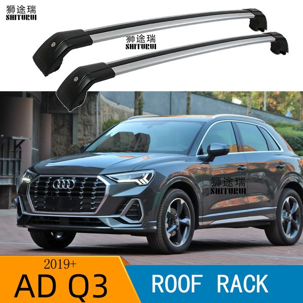

2pcs roof bars for q3 5 door suv 2019 2020 2021 aluminum alloy side bars cross rails roof rack luggage carrier