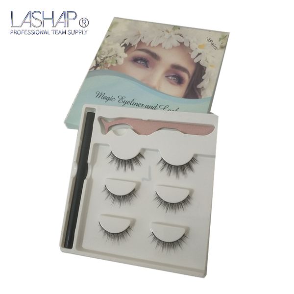 

2020 styles magnetic eyeliner and magnetic lashes 3d wholesale eyelashes kit