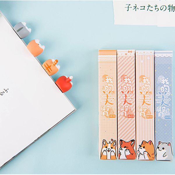 

lovely cartoon kawaii dog cat hamster buass bookmarks novelty book reading item creative gift for kid children stationery