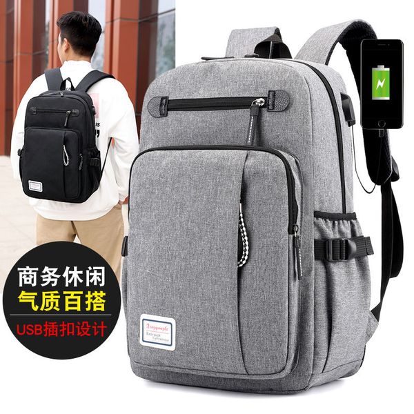 

новый стиль casual рюкзак спорт зарядки рюкзак большой емкости schoolbag