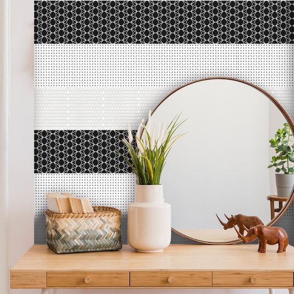 

21*100cm*7pcs pixel monochrome lapsticker cabinet sticker waterproof floor for kitchen bathroom wallpaper