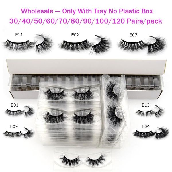 

30/60/90/100/120/240pairs/pack visomink eyelashes bulk natural lashes reusable makeup false eyelashes faux cils wholesale