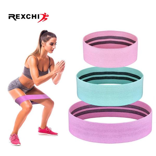 

rexchi elastic booties bands hip circle loop resistance band for women legs thigh glut gym fitness crossfit workout equipment