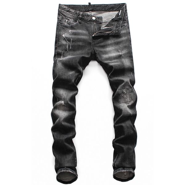 

2019 дизайнер мужские джинсы денима роскошные черные узкие рваные штаны лучший вариант моды италии бренд высокого качества велосипеда мотоци, Blue